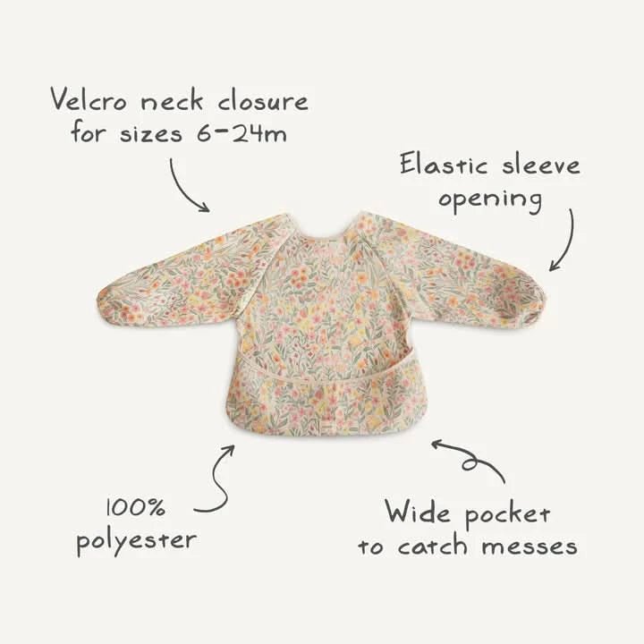 Mushie Long Sleeve Bib - Blush kids outfit