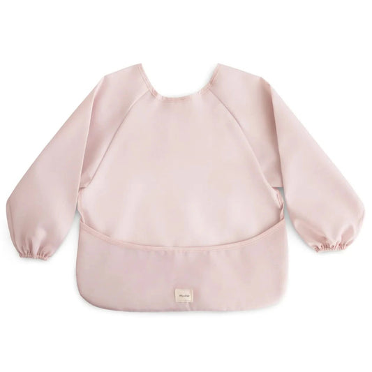 Mushie Long Sleeve Bib - Blush kids outfit