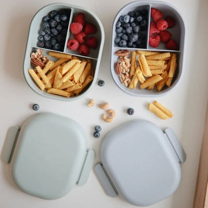 Mushie Lunchbox (Sage) kids outfit