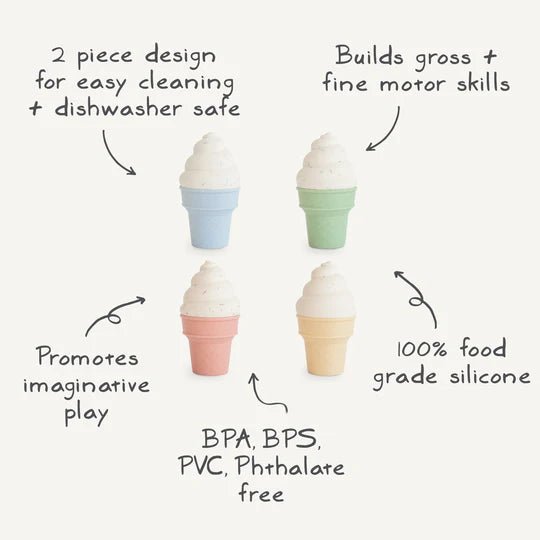 Mushie Mix and Match Ice Cream Toy kids outfit