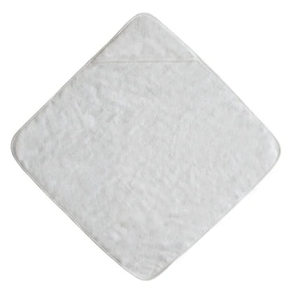 Mushie Organic Cotton Baby Hooded Towel - Pearl kids outfit