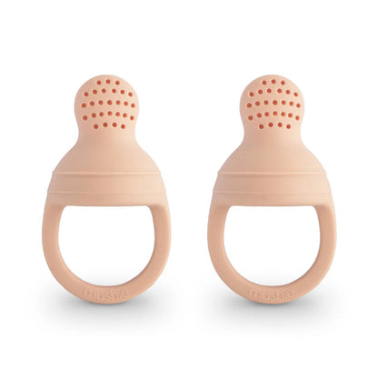 Mushie Silicone Fresh Food Feeder 2 - Pack - Blush kids outfit