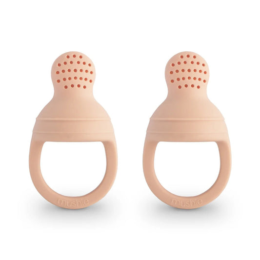 Mushie Silicone Fresh Food Feeder 2 - Pack - Blush kids outfit