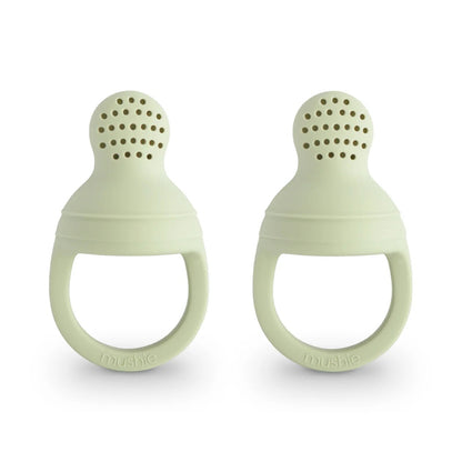 Mushie Silicone Fresh Food Feeder 2 - Pack - Sage kids outfit