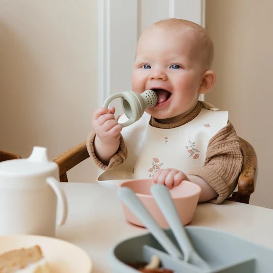 Mushie Silicone Fresh Food Feeder 2 - Pack - Sage kids outfit