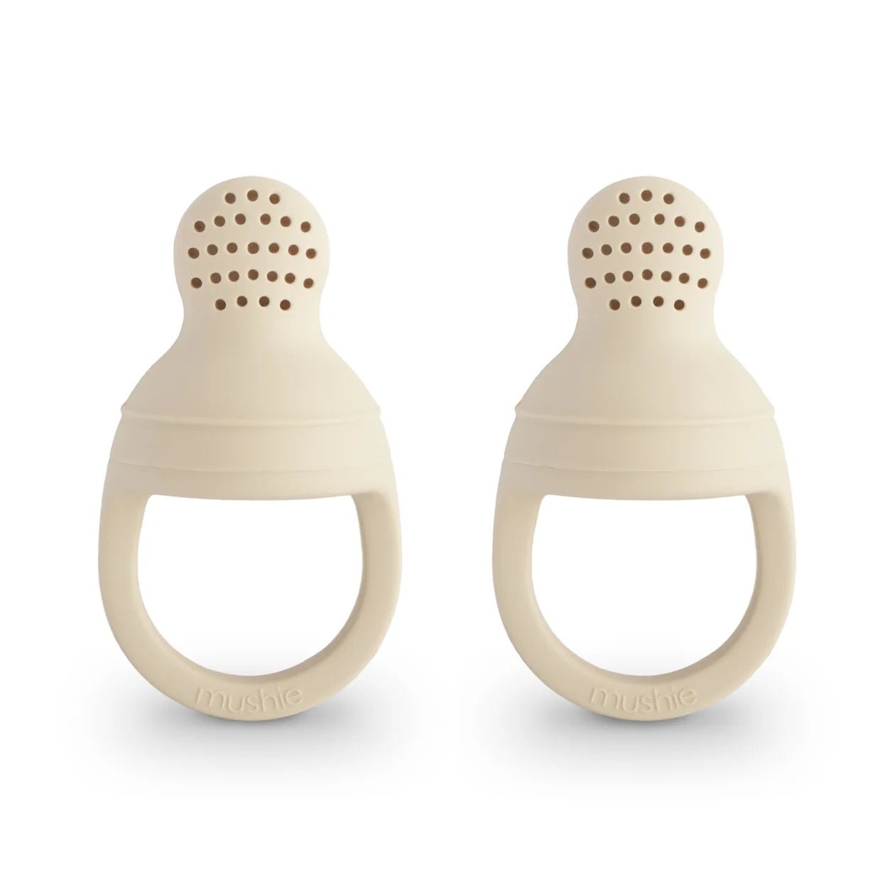 Mushie Silicone Fresh Food Feeder 2 - Pack - Shifting Sand kids outfit