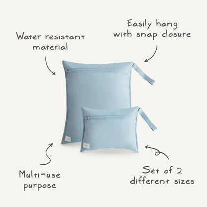 Mushie Water Resistant Wet Bag - Retro Flower kids outfit