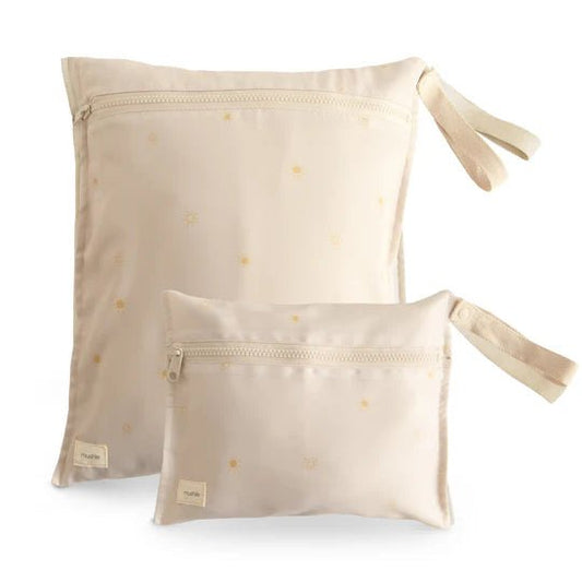 Mushie Water Resistant Wet Bag - Sun kids outfit