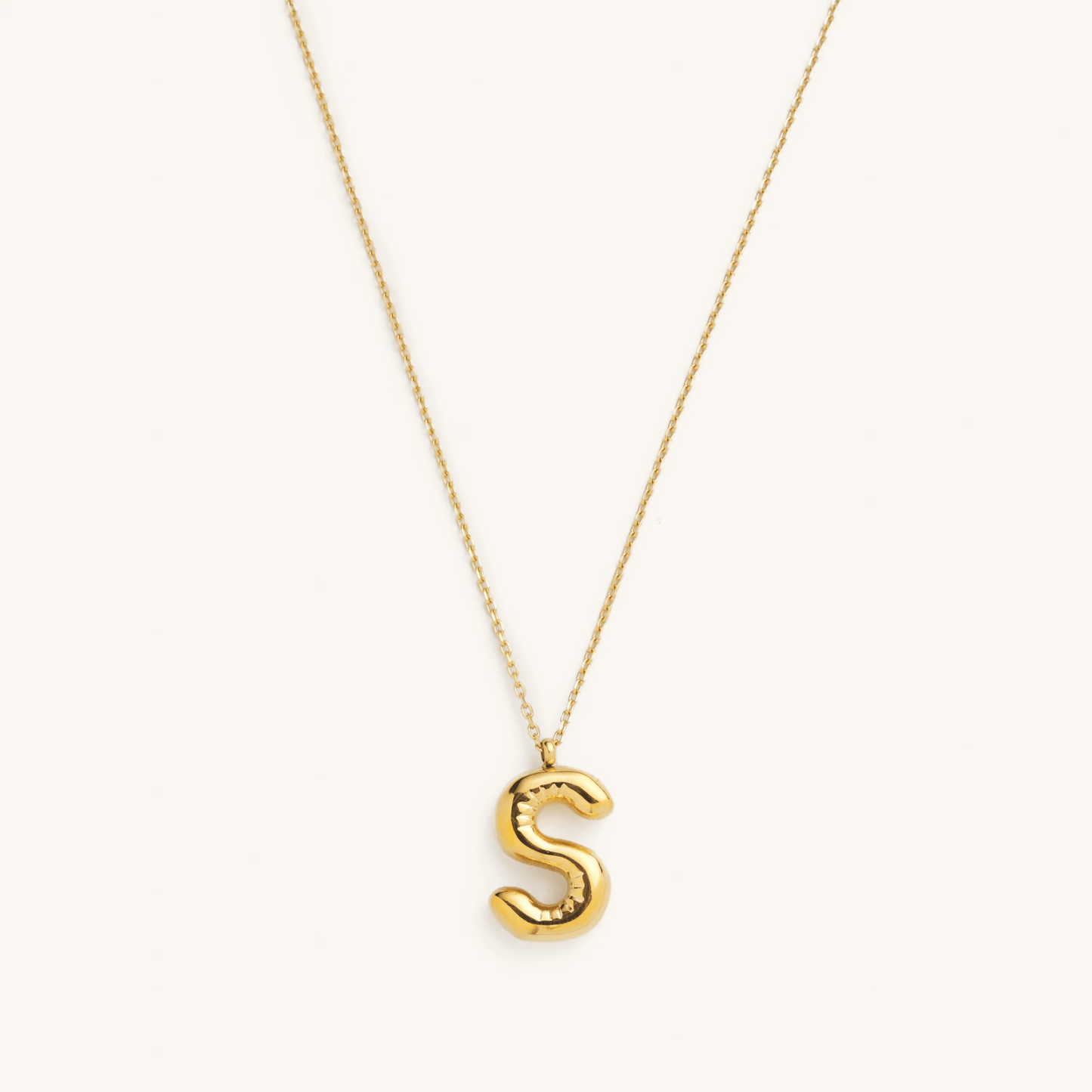 Nikki Bubble Initial Necklace kids outfit