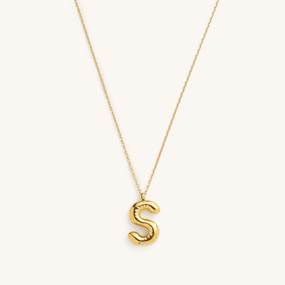 Nikki Bubble Initial Necklace kids outfit