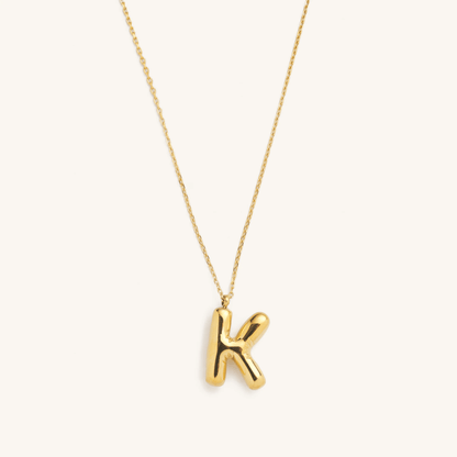 Nikki Bubble Initial Necklace kids outfit