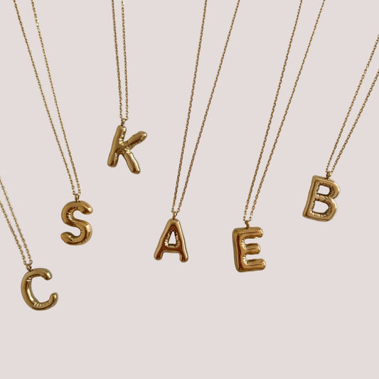 Nikki Bubble Initial Necklace kids outfit