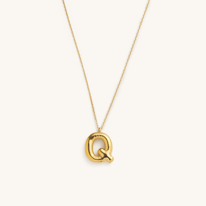 Nikki Bubble Initial Necklace kids outfit