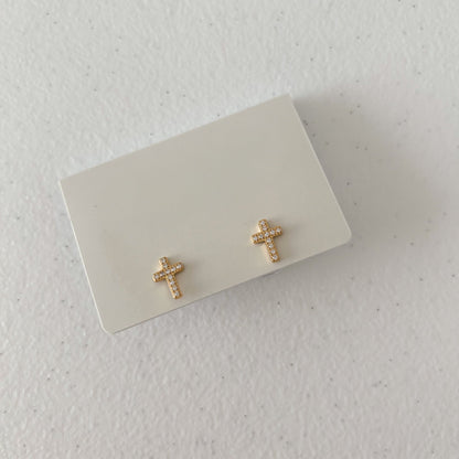 Nikki Cross Studs Earrings kids outfit