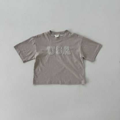 Kids USA Patch Oversized Top (15m-7y) - 2 Colors - AT NOON STORE
