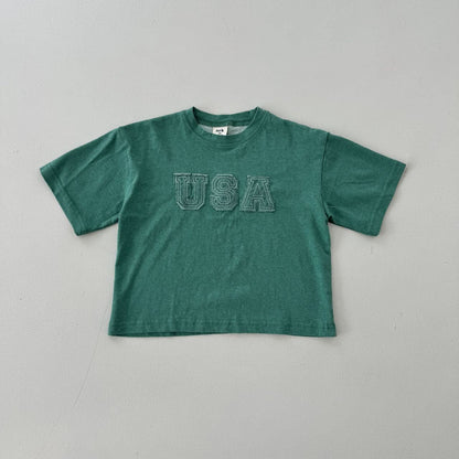 Kids USA Patch Oversized Top (15m-7y) - 2 Colors - AT NOON STORE
