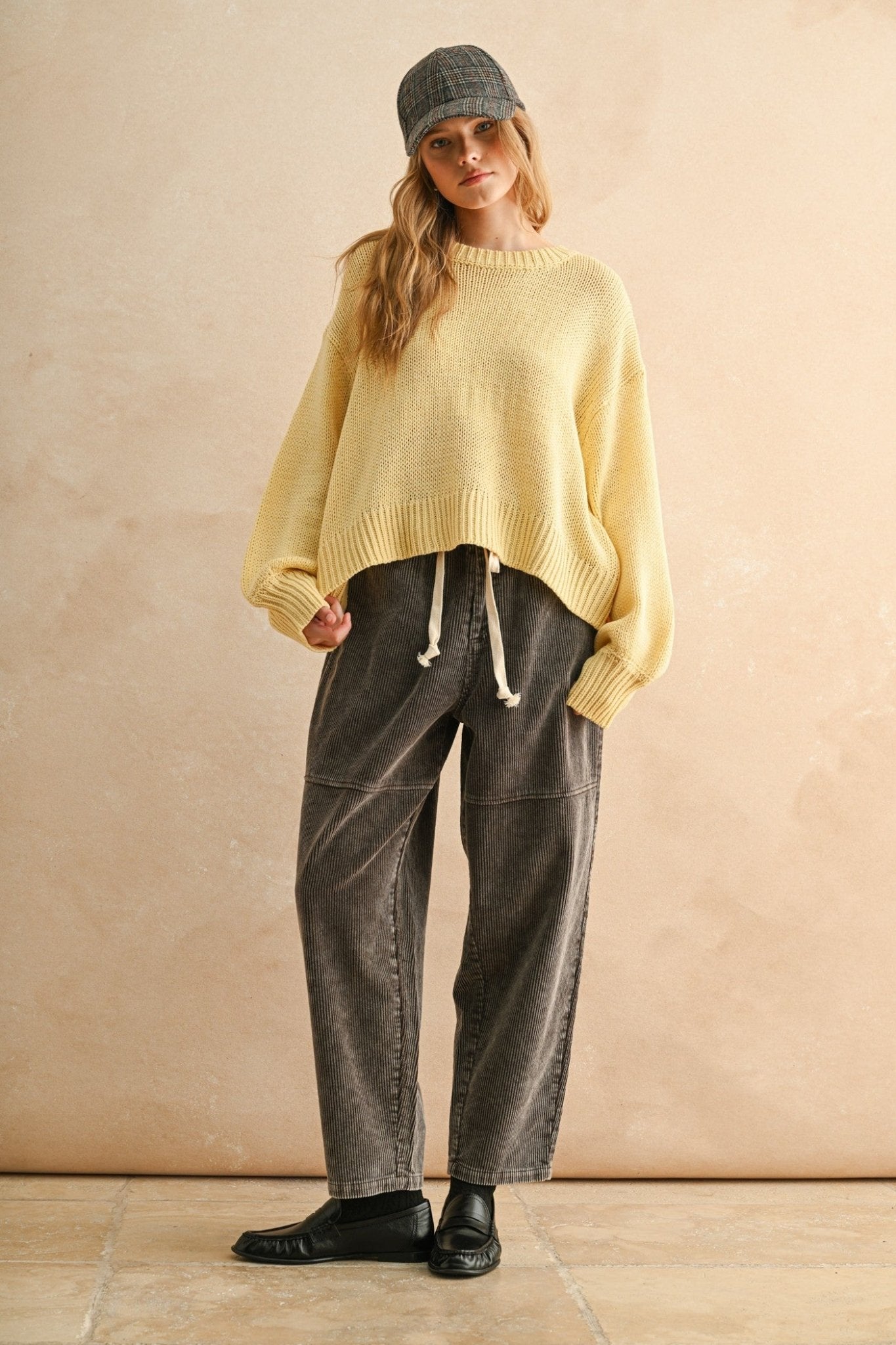 [Pre - Order] Adult Ballon Sleeve Sweater Top - Apple Green - AT NOON STORE