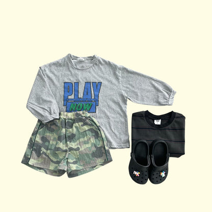 [Pre - Order] Toddler SS26 Camouflage Shorts (3 - 11y) - 2 Colors kids outfit