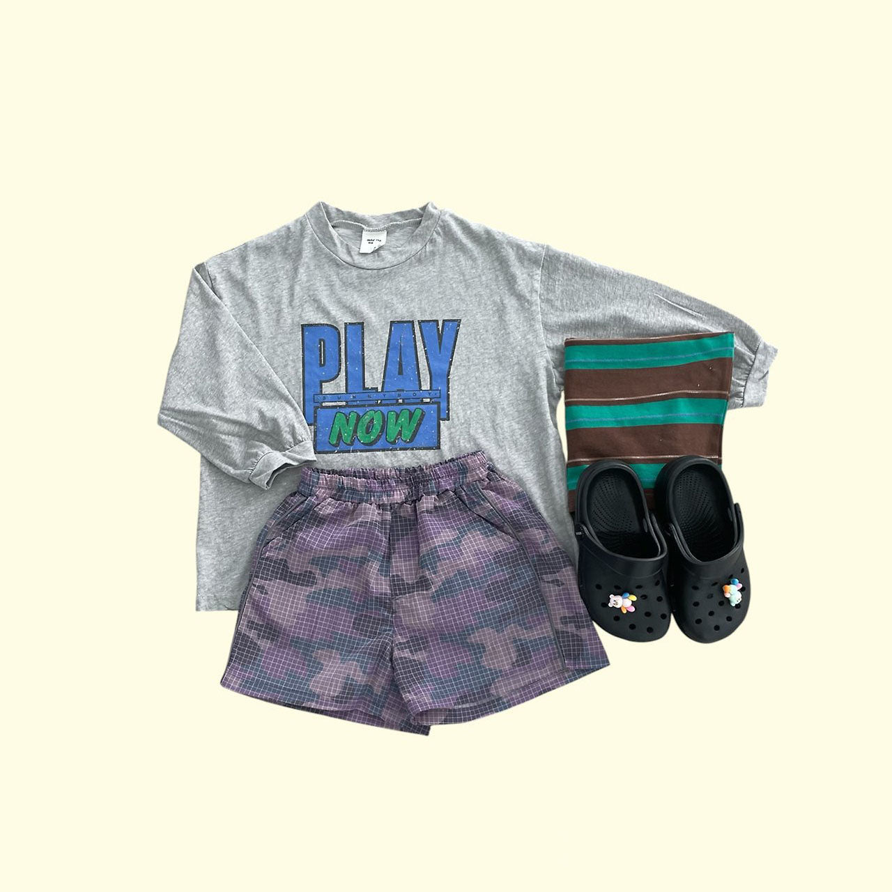 [Pre - Order] Toddler SS26 Camouflage Shorts (3 - 11y) - 2 Colors kids outfit