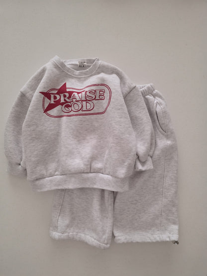 Kids Brushed Cotton Adjustable Hem Loose Fit Jogger Pants (2-8y) - 2 Colors