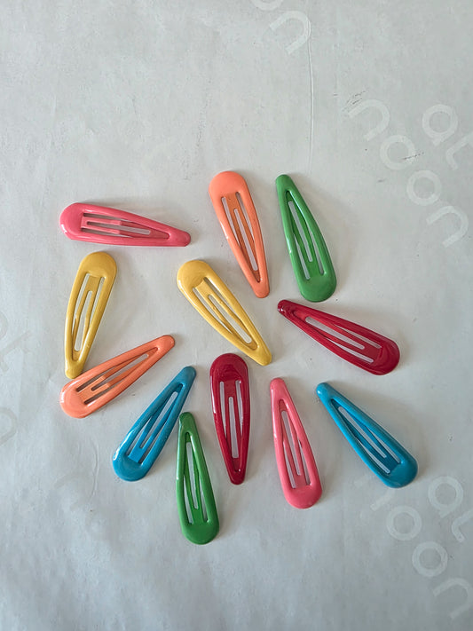 Girls Snap Clips (12pk) - Pop - AT NOON STORE