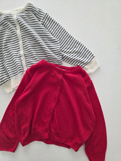Toddler SS26 Summer Linen Blend Cardigan (10m-4y) - 2 Colors - AT NOON STORE