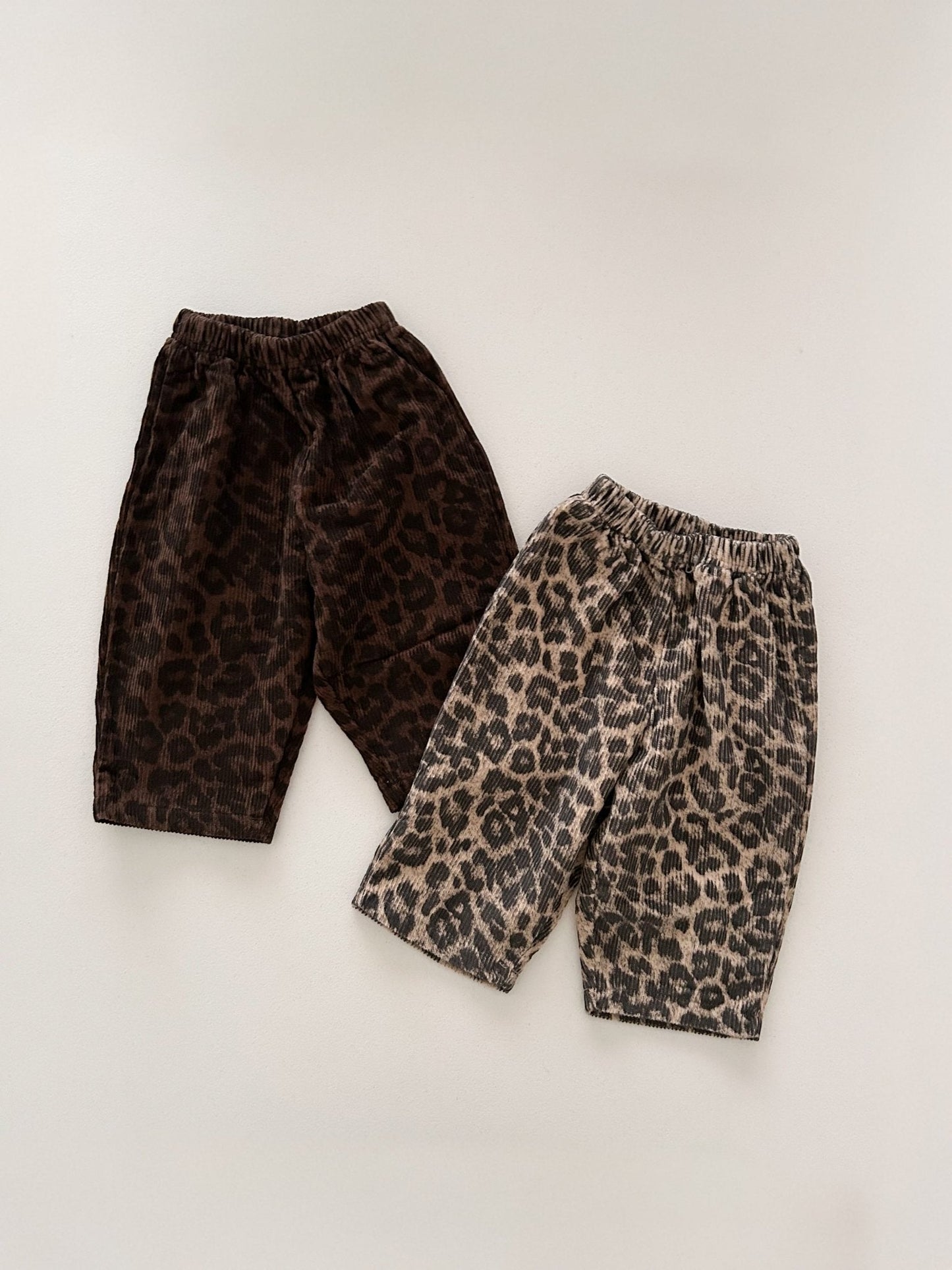 Toddler F26 Leopard Corduroy Pull-On Pants (1-7y) - 2 Colors