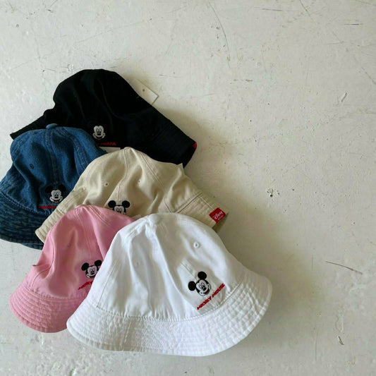 Toddler Mickey Embroidery Bucket Hat (3-6y) - 5 Colors - AT NOON STORE