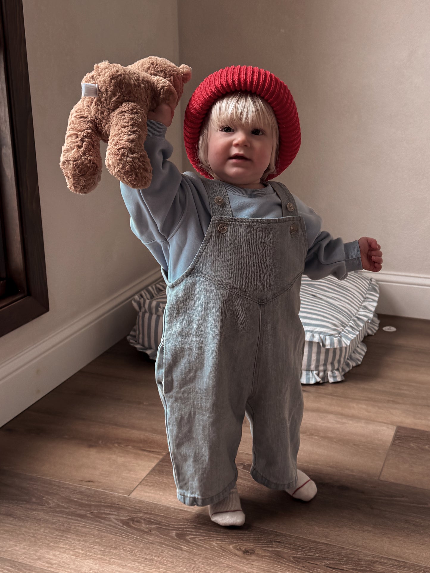 Toddler Denim Overalls (1-7y) - Blue - AT NOON STORE