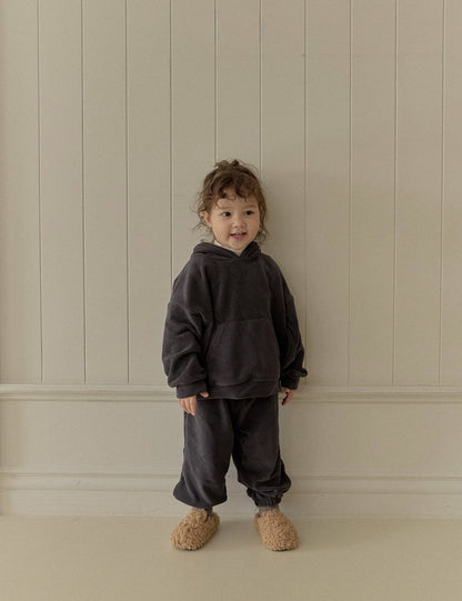 Toddler W25 Comfy Fleece Hoodie and Jogger Pants Set (1-6y) - 2 Colors