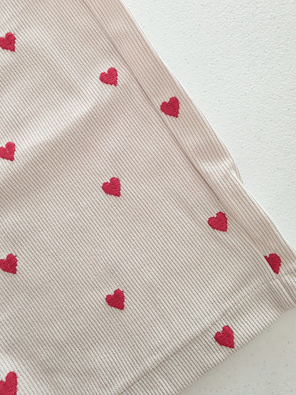 Toddler F25 Heart Embroidery Pull-on Pants (1-6y)- Ivory - AT NOON STORE