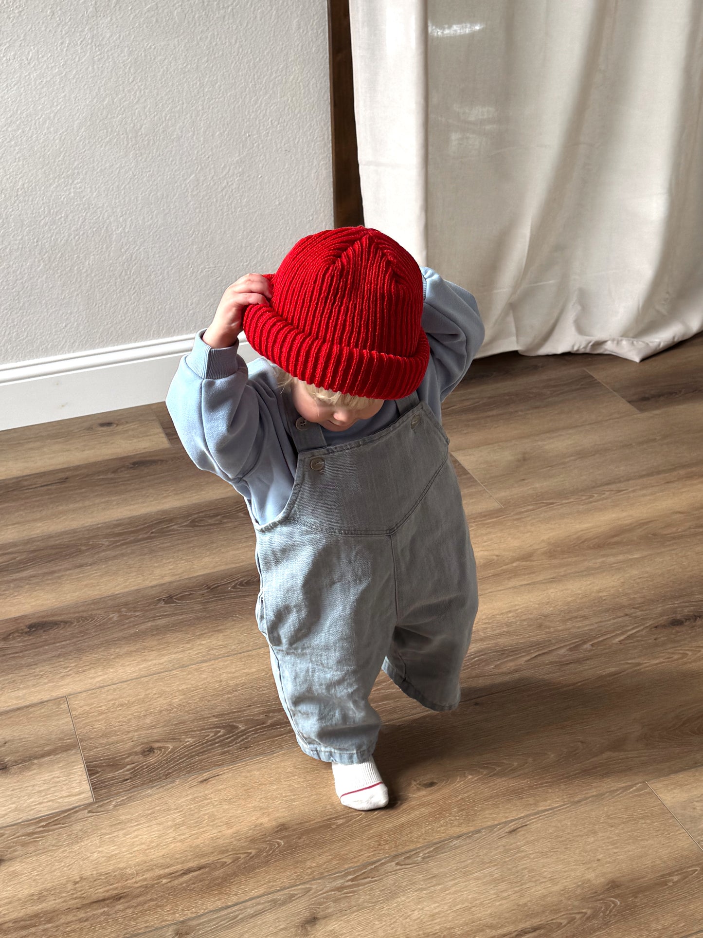 Toddler Denim Overalls (1-7y) - Blue - AT NOON STORE