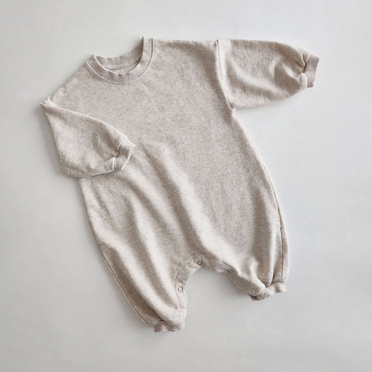 Baby At Noon Bubble Jumpsuit (9-15m) - Oatmeal - AT NOON STORE