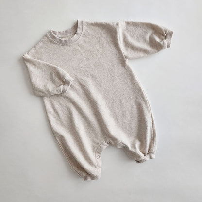 Baby At Noon Bubble Jumpsuit (9-15m) - Oatmeal - AT NOON STORE