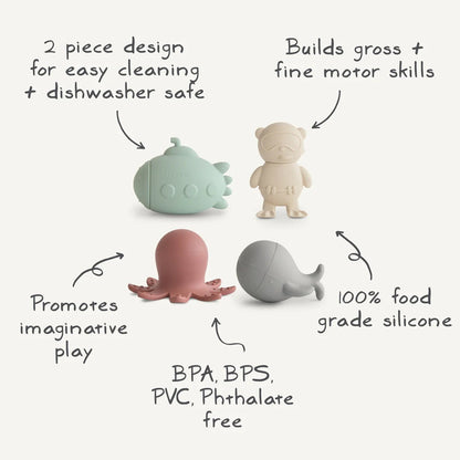 Sealife Mold Free Bath Play Set kids outfit