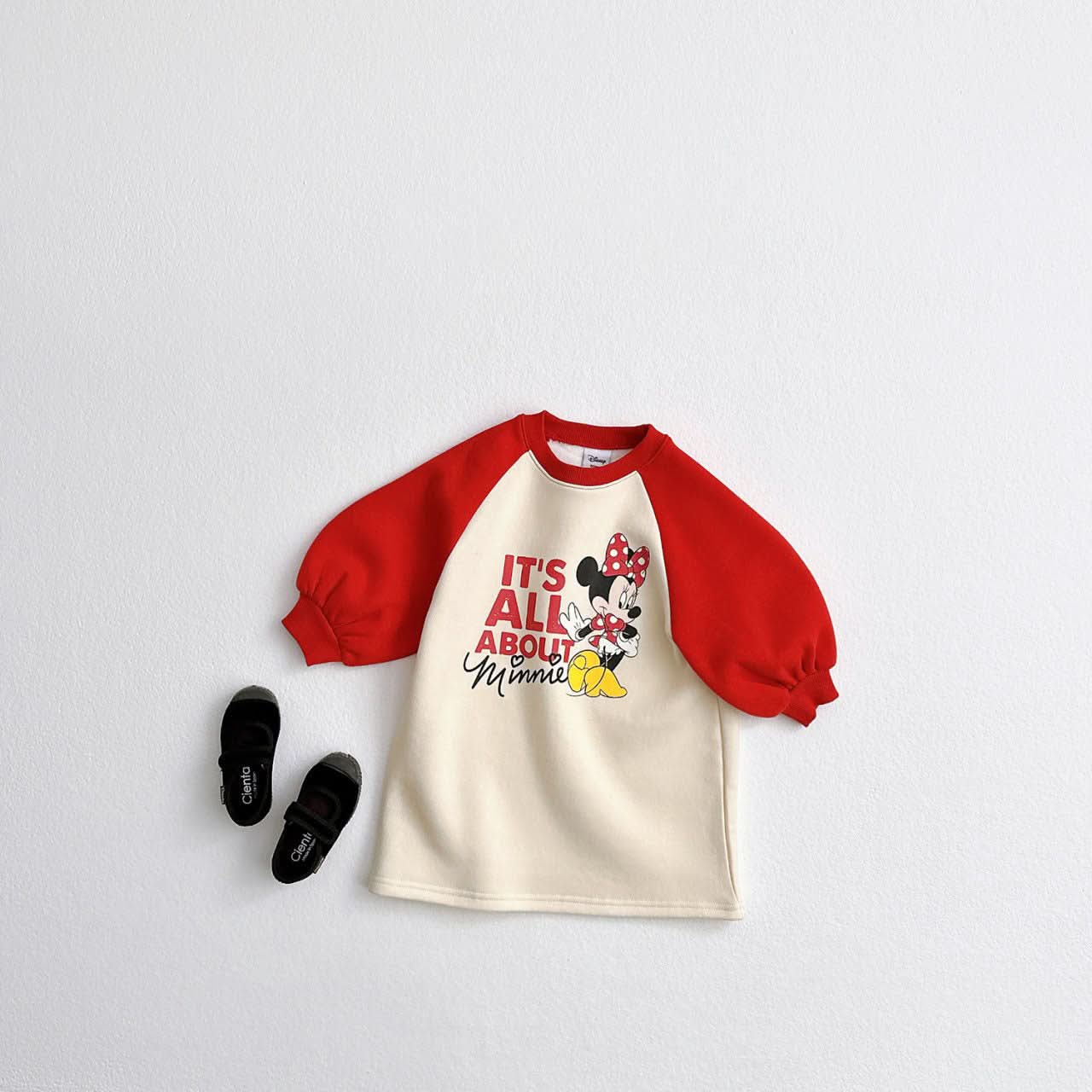 [Special Price] Toddler Disney Minnie Raglan Dress (1 - 6y) - 3 Colors kids outfit