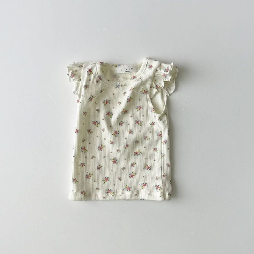 Toddle Ruffle Short Sleeve Floral Print Top (1 - 5y) kids outfit