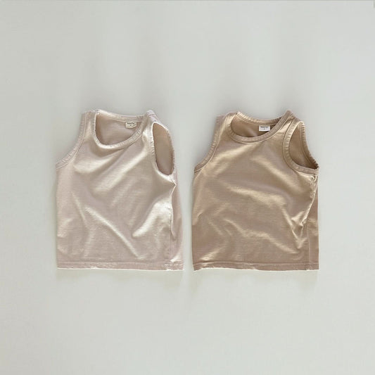 Toddler 2 - Pack Tank Top (6m - 5y) - Beige Set kids outfit