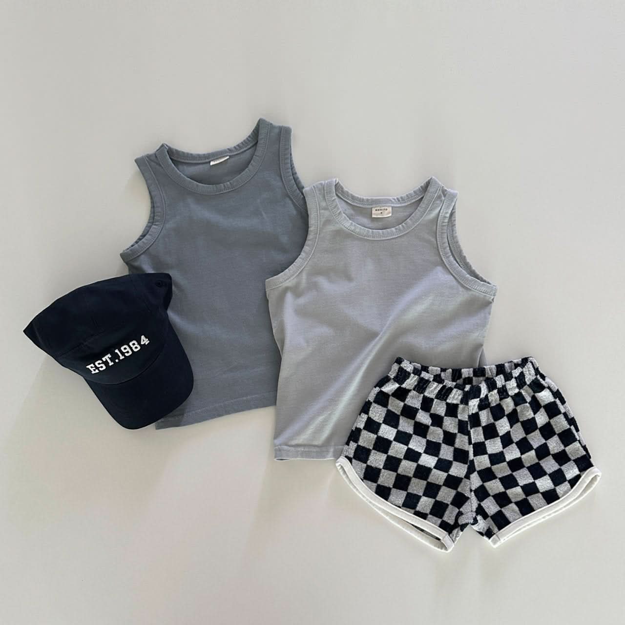 Toddler 2 - Pack Tank Top (6m - 5y) - Beige Set kids outfit