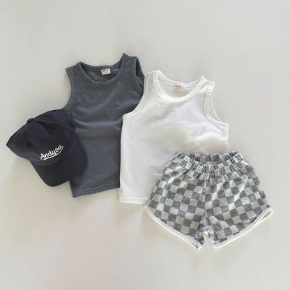 Toddler 2 - Pack Tank Top (6m - 5y) - Beige Set kids outfit