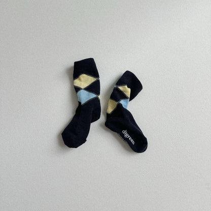 Toddler 3Pk Argyle Socks Set (2 - 7y) kids outfit