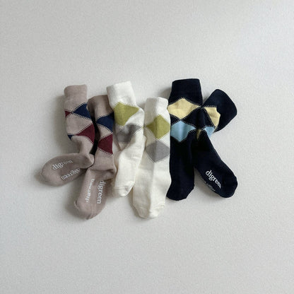 Toddler 3Pk Argyle Socks Set (2 - 7y) kids outfit