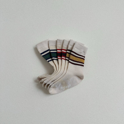 Toddler 3Pk Stripe Socks Set (2-7y) kids outfit