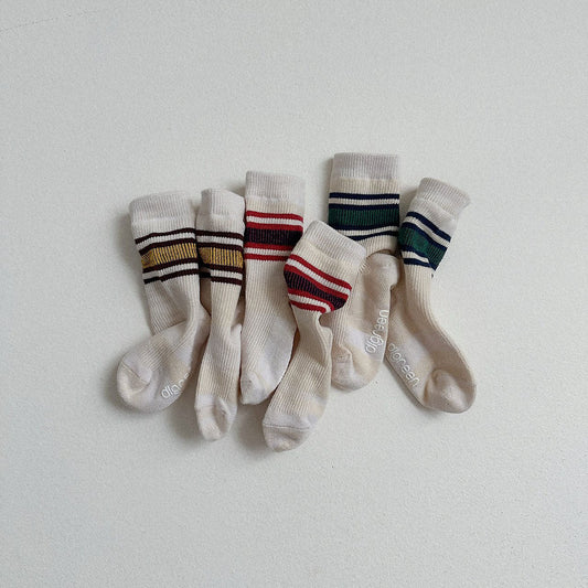 Toddler 3Pk Stripe Socks Set (2-7y) kids outfit