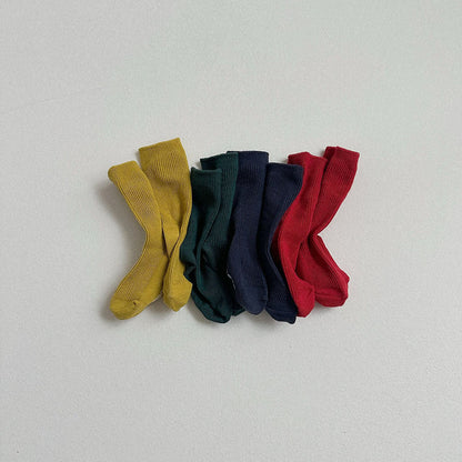 Toddler 4Pk Ribbed Socks Set (2-10y) kids outfit