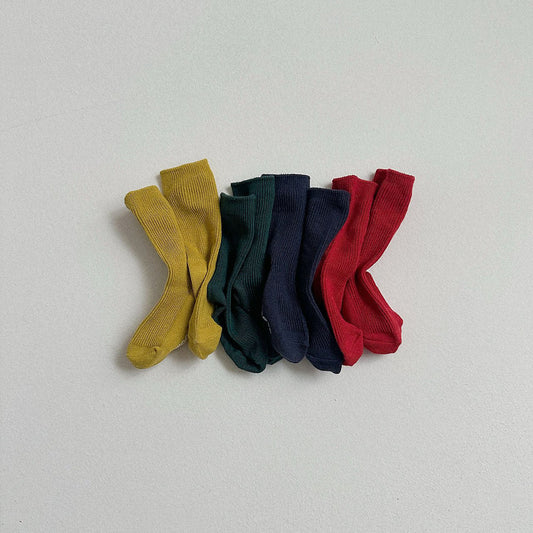 Toddler 4Pk Ribbed Socks Set (2-10y) kids outfit