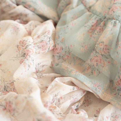 Toddler Anggo SP26 Floral Balloon Sleeve Chiffon Dess(1 - 6y) - 2 Colors - AT NOON STORE