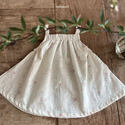 Toddler Aosta Lace Strap Sleeveless Top (3-5y) - 2 Colors kids outfit