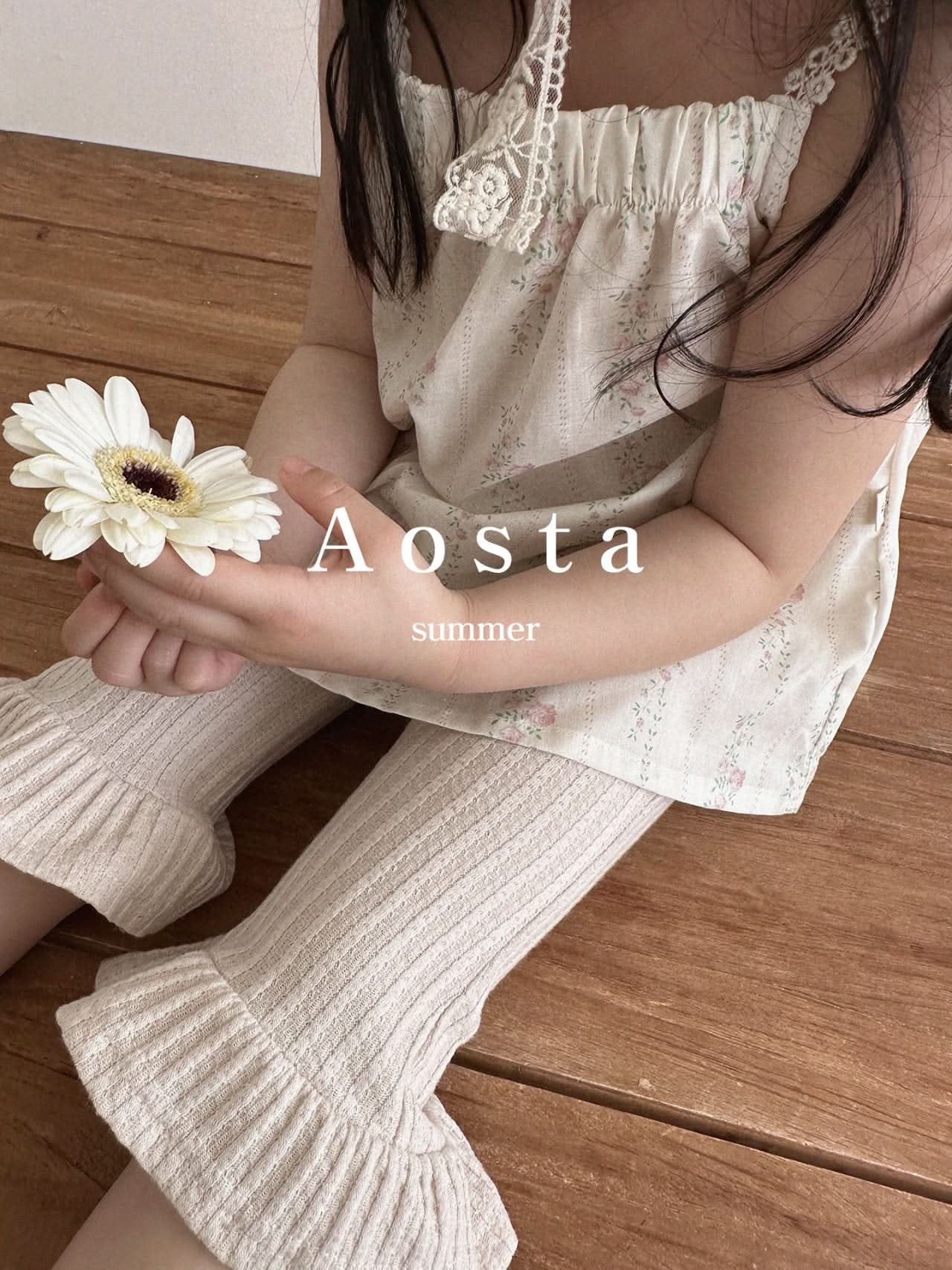 Toddler Aosta Lace Strap Sleeveless Top (3-5y) - 2 Colors kids outfit