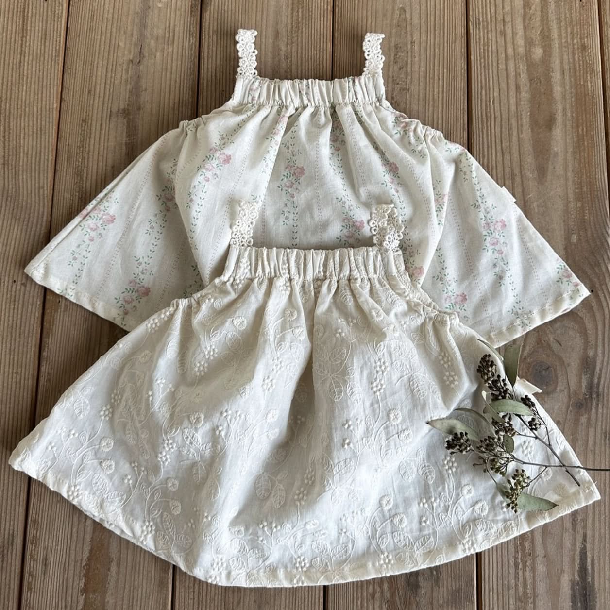Toddler Aosta Lace Strap Sleeveless Top (3-5y) - 2 Colors kids outfit